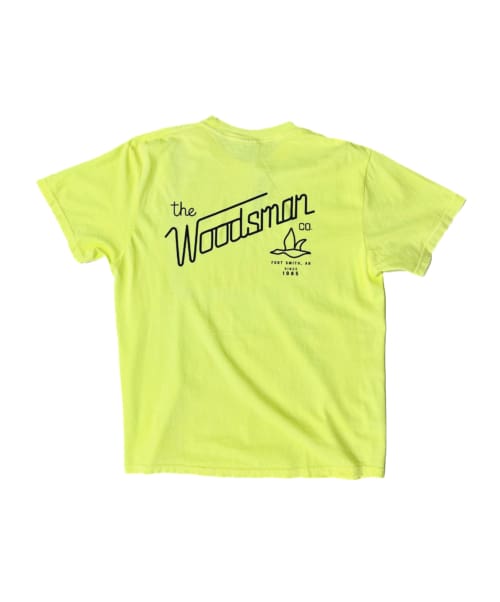 Men's Original Sign Graphic Short Sleeve Tee in Neon Lemon